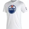 EDMONTON OILERS ADIDAS ADULT REVERSE RETRO AMPLIFIER T SHIRT