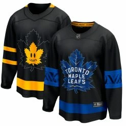 FANATICS TORONTO MAPLE LEAFS ADULT BLACK THIRD BREAKAWAY JERSEY 9 FANATICS TORONTO MAPLE LEAFS ADULT BLACK THIRD BREAKAWAY JERSEY -Jersey shop FANATICS TORONTO MAPLE LEAFS ADULT BLACK THIRD BREAKAWAY JERSEY TWO