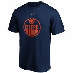 LEON DRAISAITL EDMONTON OILERS FANATICS ADULT NAME AND NUMBER T SHIRT - THIRD -Jersey shop FRONT