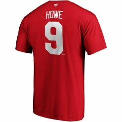 GORDIE HOWE DETROIT RED WINGS FANATICS ADULT HERITAGE T SHIRT