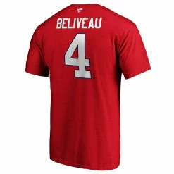 JEAN BELIVEAU MONTREAL CANADIENS FANATICS ADULT HERITAGE T SHIRT
