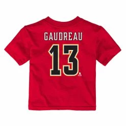 Outerstuff JOHNNY GAUDREAU CALGARY FLAMES KIDS NAME AND NUMBER T SHIRT