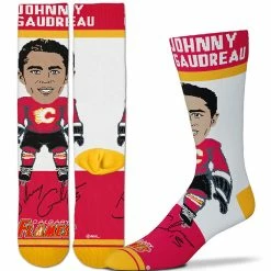 NSSI JOHNNY GAUDREAU CALGARY FLAMES ADULT SIGNING BONUS PLAYER SOCKS
