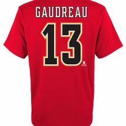 Outer Stuff JOHNNY GAUDREAU CALGARY FLAMES JUNIOR PLAYER T SHIRT