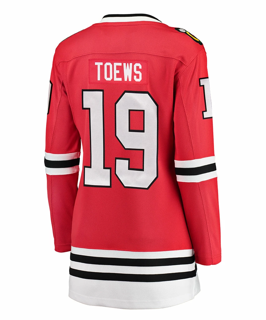 JONATHAN TOEWS CHICAGO BLACKHAWKS FANATICS WOMEN'S BREAKAWAY JERSEY 3 JONATHAN TOEWS CHICAGO BLACKHAWKS FANATICS WOMEN'S BREAKAWAY JERSEY