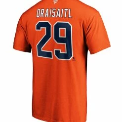 LEON DRAISAITL EDMONTON OILERS FANATICS WOMEN'S NAME AND NUMBER T SHIRT