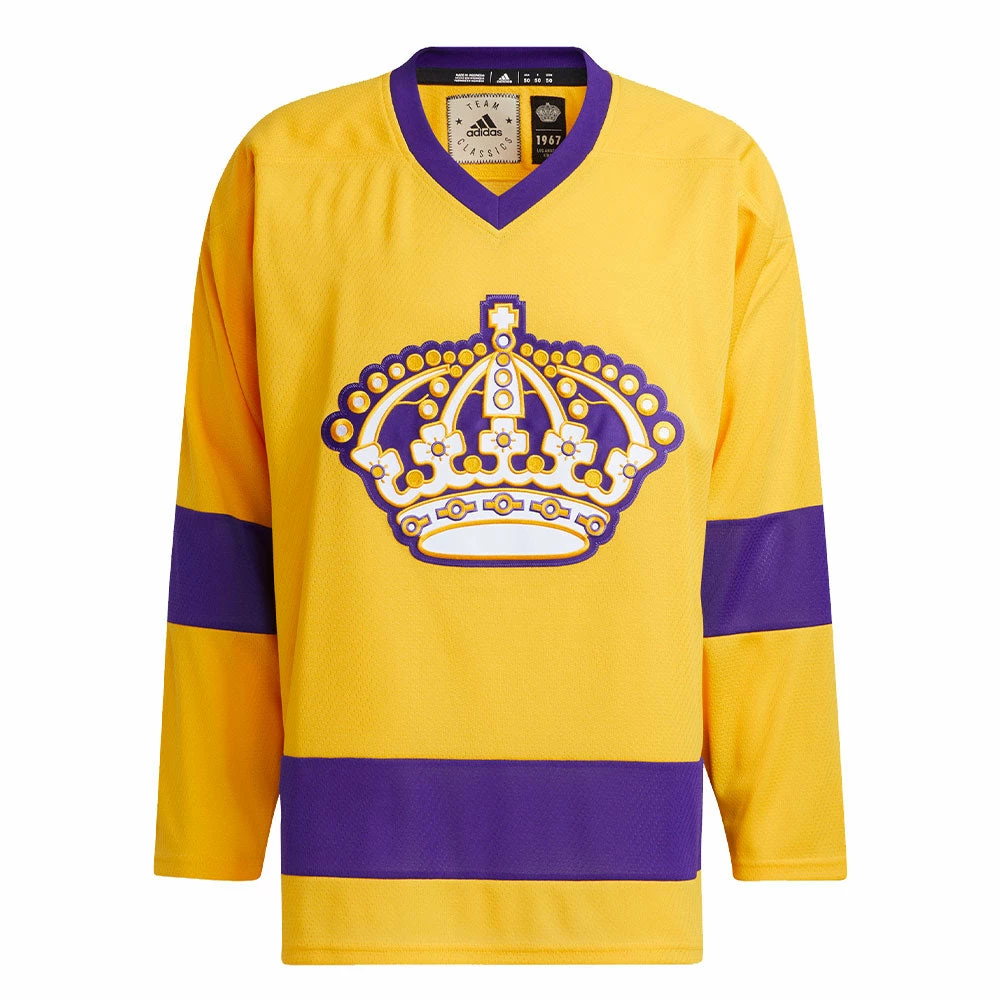LOS ANGELES KINGS ADIDAS TEAM CLASSICS ADULT YELLOW HOCKEY JERSEY 8 LOS ANGELES KINGS ADIDAS TEAM CLASSICS ADULT YELLOW HOCKEY JERSEY - Image 6