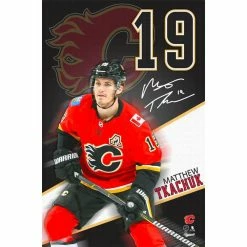 Frameworth MATTHEW TKACHUK CALGARY FLAMES POSTER PLAQUE - 22X34