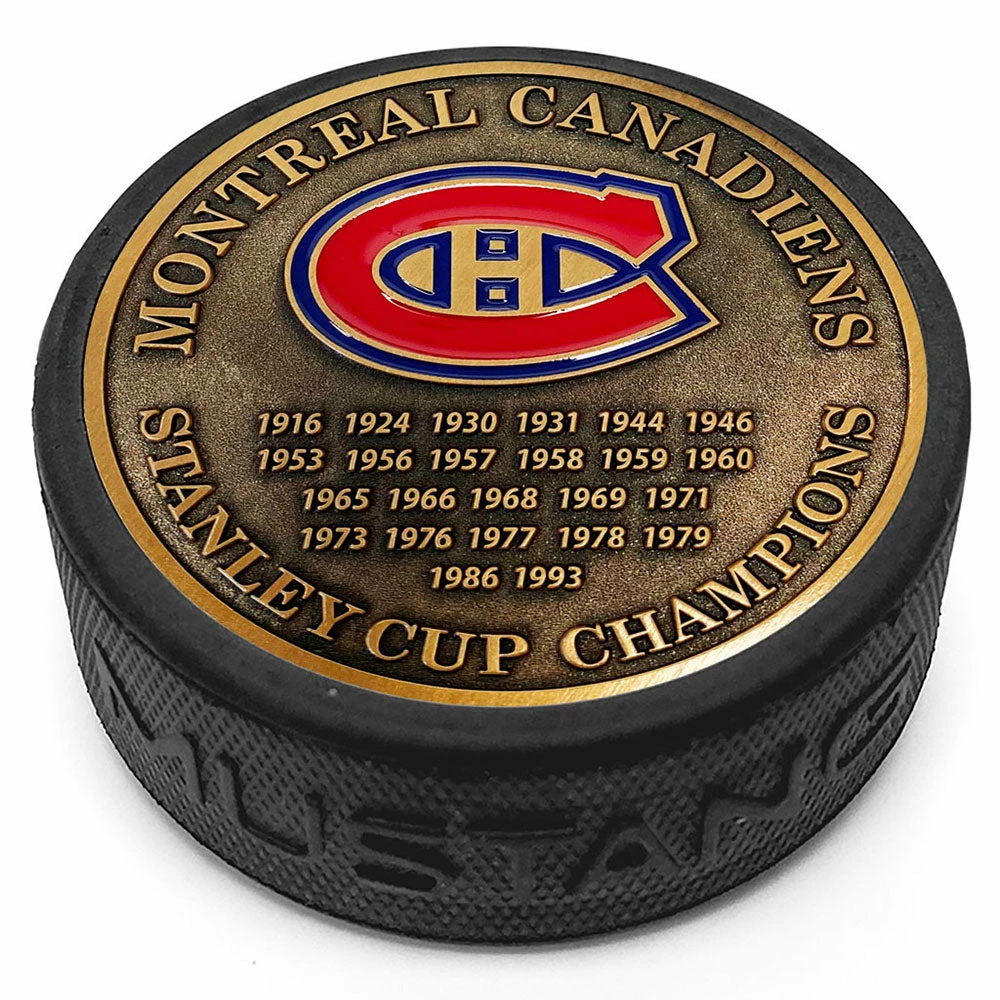 Mustang MONTREAL CANADIENS 24-TIME STANLEY CUP CHAMPIONS MEDALLION COLLECTION PUCK 3 Mustang MONTREAL CANADIENS 24-TIME STANLEY CUP CHAMPIONS MEDALLION COLLECTION PUCK
