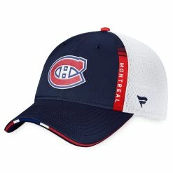 MONTREAL CANADIENS FANATICS AUTHENTIC PRO 2022 NHL DRAFT STRUCTURED TRUCKER HAT