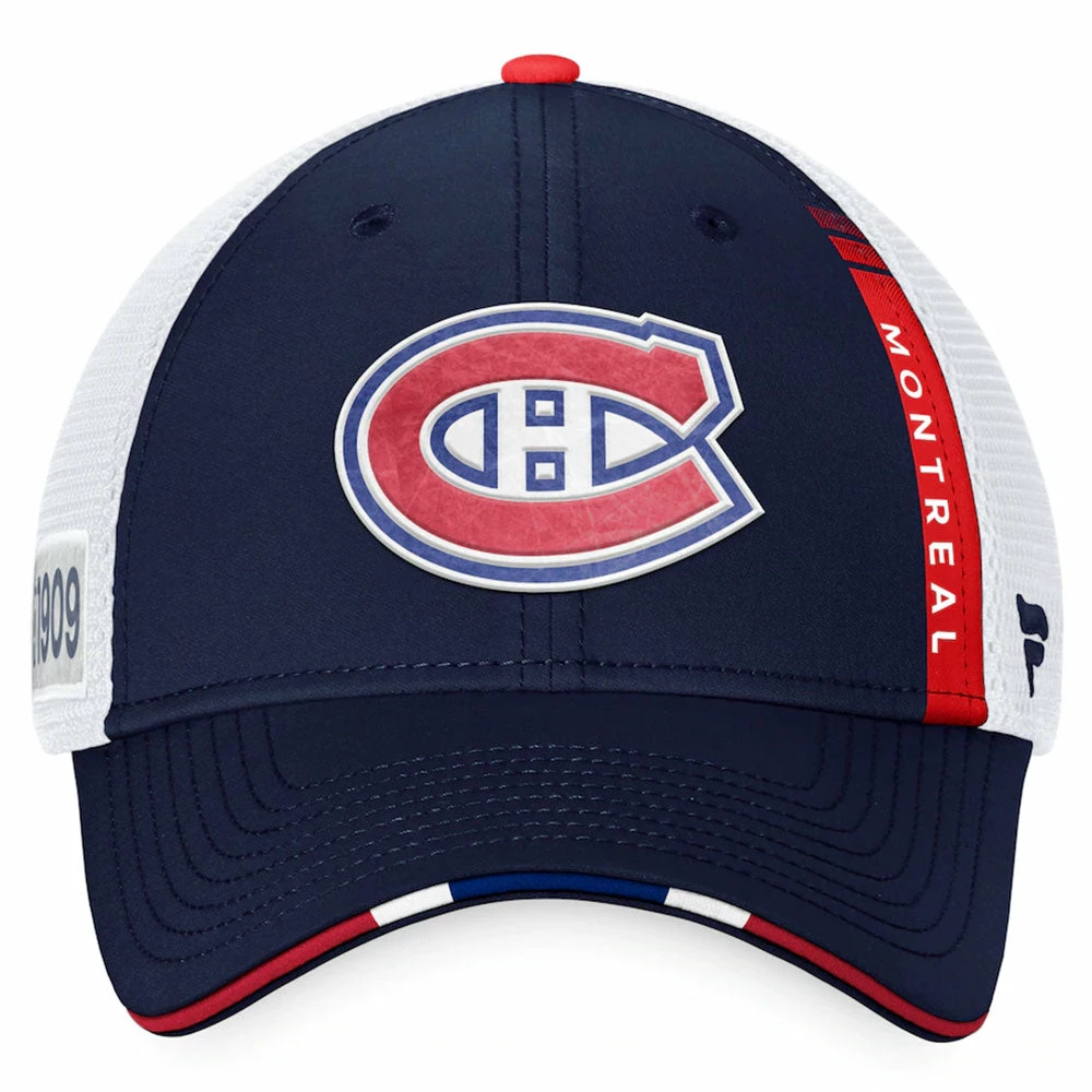 MONTREAL CANADIENS FANATICS AUTHENTIC PRO 2022 NHL DRAFT STRUCTURED TRUCKER HAT 4 MONTREAL CANADIENS FANATICS AUTHENTIC PRO 2022 NHL DRAFT STRUCTURED TRUCKER HAT - Image 2