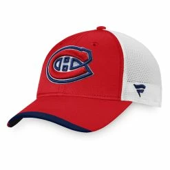 MONTREAL CANADIENS FANATICS MEN'S AUTHENTIC PRO LOCKER ROOM ALTERNATE LOGO ADJUSTABLE MESH HAT