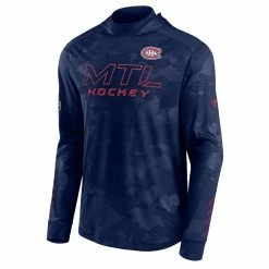 MONTREAL CANADIENS FANATICS MEN'S AUTHENTIC PRO LOCKER ROOM LIGHTWEIGHT CAMO HOODIE