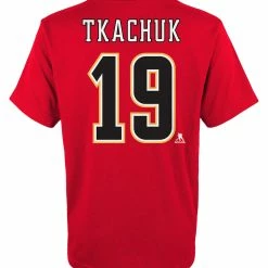 Outer Stuff MATTHEW TKACHUK CALGARY FLAMES JUNIOR PLAYER T SHIRT