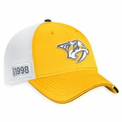 NASHVILLE PREDATORS FANATICS AUTHENTIC PRO 2022 NHL DRAFT STRUCTURED TRUCKER HAT -Jersey shop NASHVILLE PREDATORS FANATICS AUTHENTIC PRO 2022 NHL DRAFT STRUCTURED TRUCKER HAT TWO