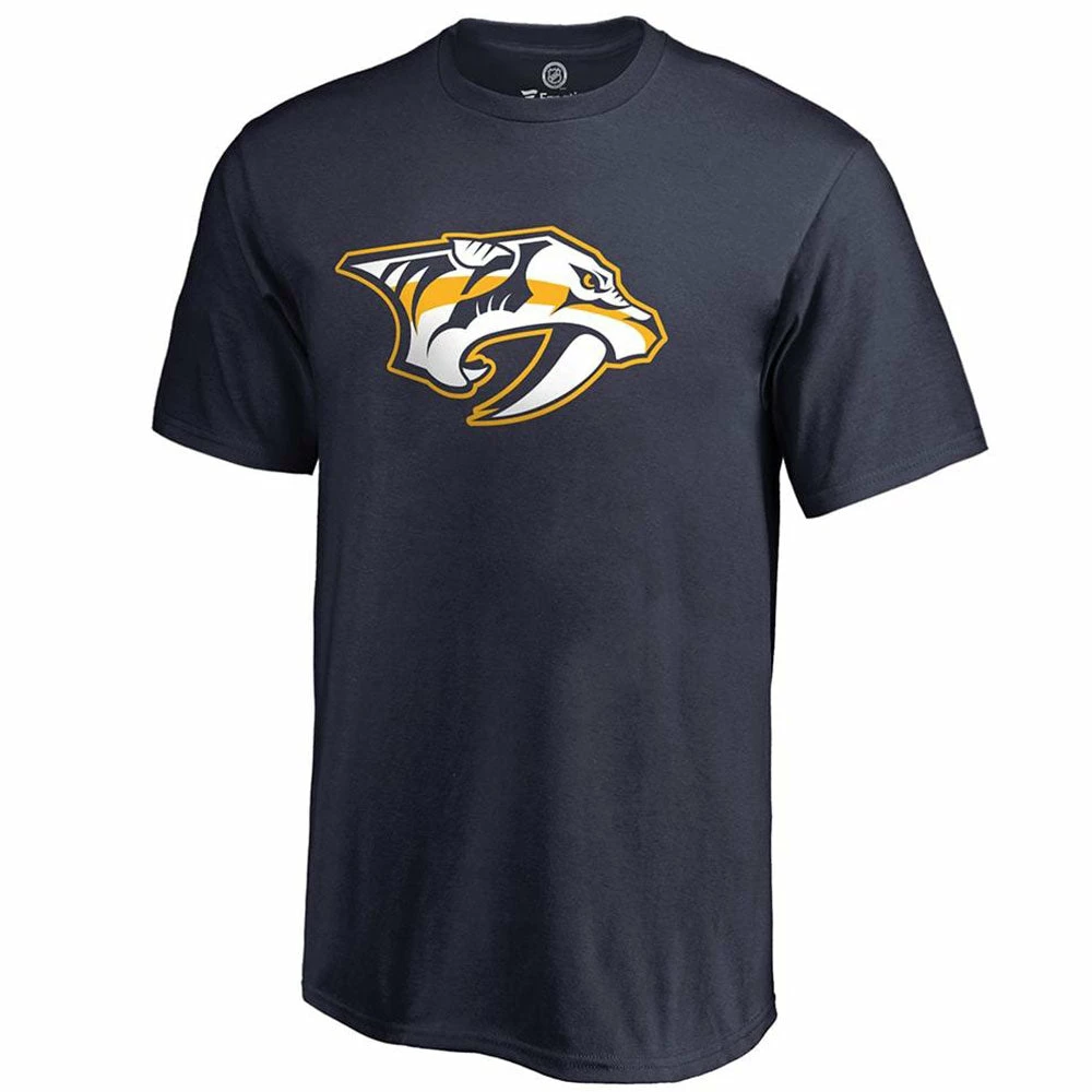 NASHVILLE PREDATORS FANATICS ADULT PRIMARY LOGO SHIRT 3 NASHVILLE PREDATORS FANATICS ADULT PRIMARY LOGO SHIRT