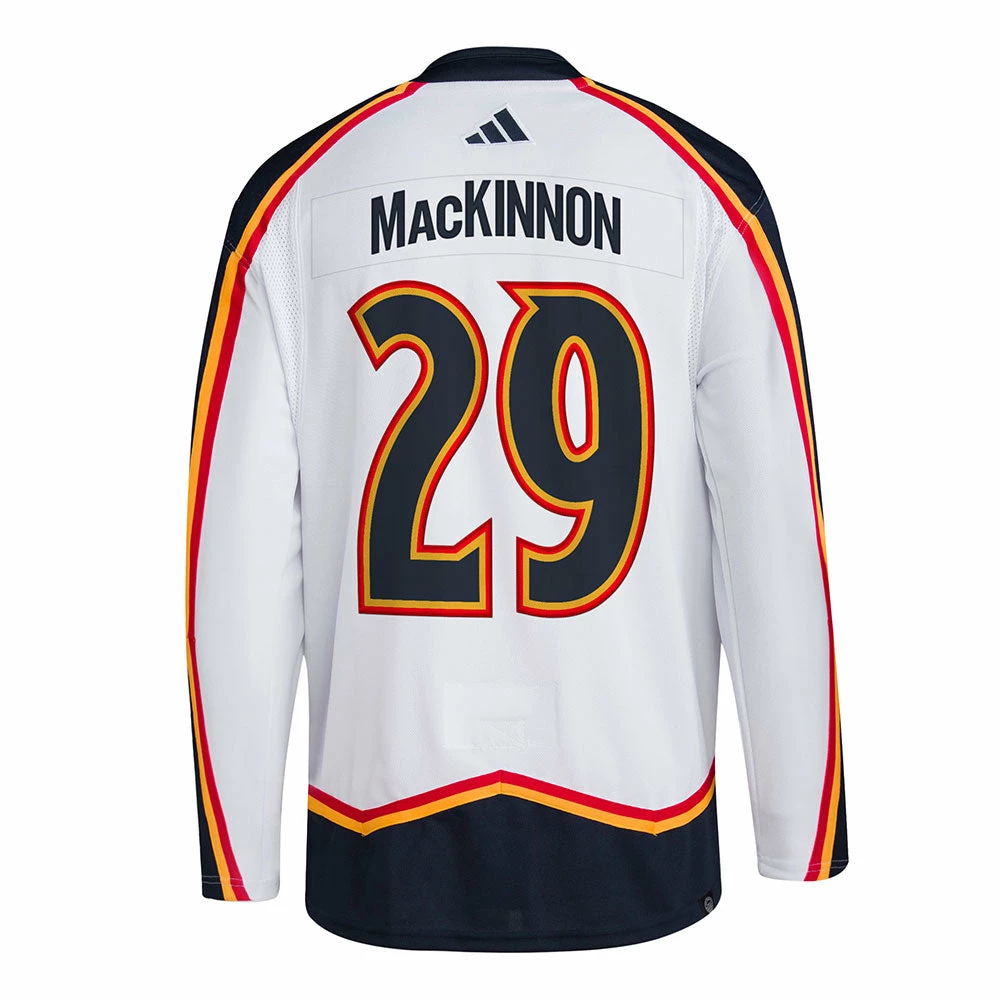 NATHAN MACKINNON COLORADO AVALANCHE ADIDAS ADIZERO PRIMEGREEN AUTHENTIC REVERSE RETRO 2.0 JERSEY 3 NATHAN MACKINNON COLORADO AVALANCHE ADIDAS ADIZERO PRIMEGREEN AUTHENTIC REVERSE RETRO 2.0 JERSEY