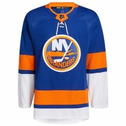 NEW YORK ISLANDERS ADIDAS ADIZERO PRIMEGREEN AUTHENTIC BLUE HOME JERSEY