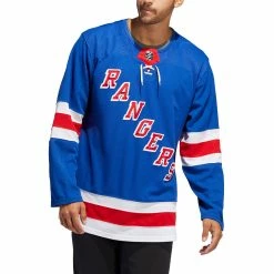 NEW YORK RANGERS ADIDAS ADIZERO PRIMEGREEN AUTHENTIC BLUE HOME JERSEY -Jersey shop NEW YORK RANGERS ADIDAS ADIZERO PRIMEGREEN AUTHENTIC BLUEHOME JERSEY MODEL FRONT