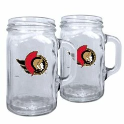 Mustang OTTAWA SENATORS 16OZ MASON MUGS - 2 PACK