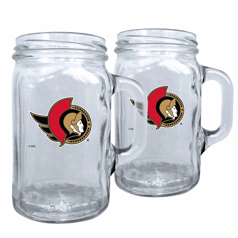 Mustang OTTAWA SENATORS 16OZ MASON MUGS - 2 PACK 3 Mustang OTTAWA SENATORS 16OZ MASON MUGS - 2 PACK