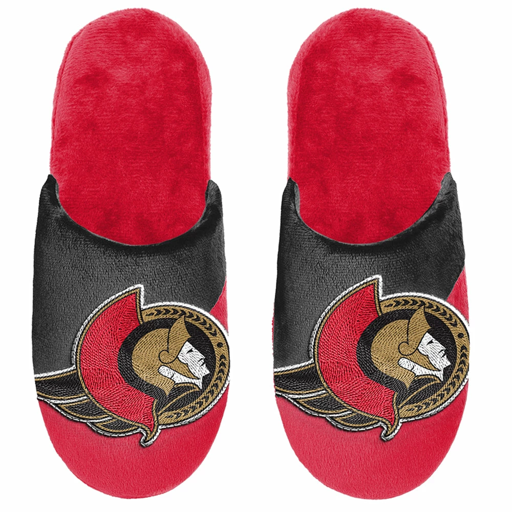 KDI OTTAWA SENATORS BIG LOGO SLIPPERS 3 KDI OTTAWA SENATORS BIG LOGO SLIPPERS