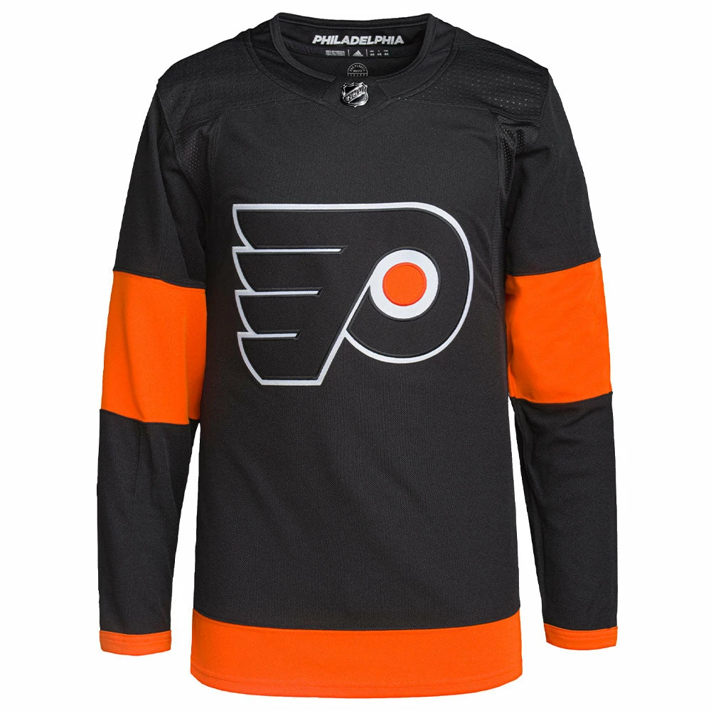 PHILADELPHIA FLYERS ADIDAS ADIZERO PRIMEGREEN AUTHENTIC BLACK THIRD JERSEY 3 PHILADELPHIA FLYERS ADIDAS ADIZERO PRIMEGREEN AUTHENTIC BLACK THIRD JERSEY