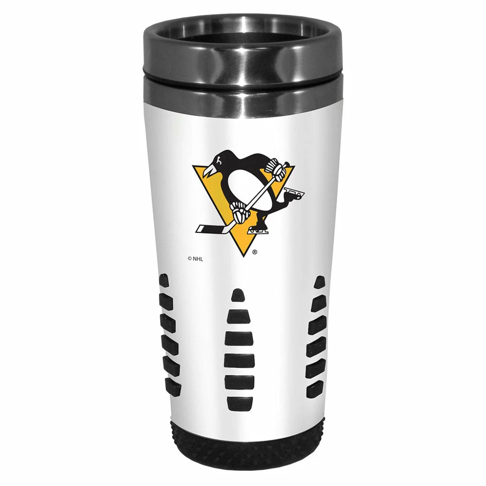 Mustang PITTSBURGH PENGUINS 16OZ HUNTSVILLE TRAVEL MUG - WHITE 3 Mustang PITTSBURGH PENGUINS 16OZ HUNTSVILLE TRAVEL MUG - WHITE