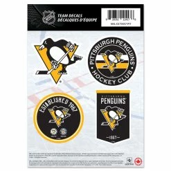 Mustang PITTSBURGH PENGUINS 5" X 7" MINI DECAL SET