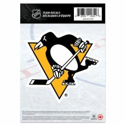 Mustang PITTSBURGH PENGUINS 5" X 7" PRIMARY LOGO DECAL