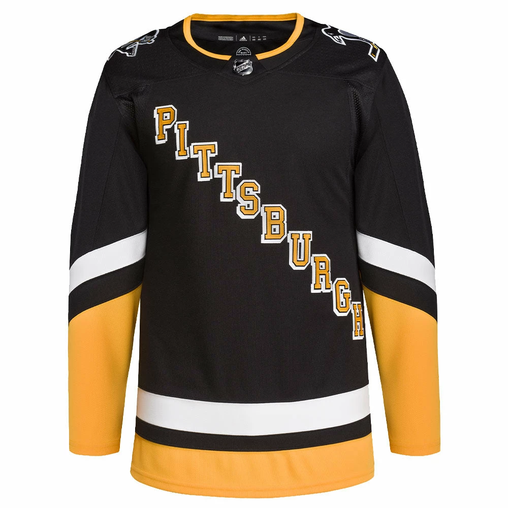 PITTSBURGH PENGUINS ADIDAS ADIZERO PRIMEGREEN AUTHENTIC BLACK THIRD JERSEY 3 PITTSBURGH PENGUINS ADIDAS ADIZERO PRIMEGREEN AUTHENTIC BLACK THIRD JERSEY
