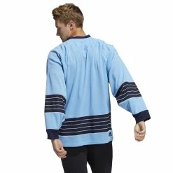 PITTSBURGH PENGUINS ADIDAS TEAM CLASSICS ADULT BABY BLUE HOCKEY JERSEY -Jersey shop PITTSBURGH PENGUINS ADIDAS TEAM CLASSICS ADULT BABY BLUE HOCKEY JERSEY model back