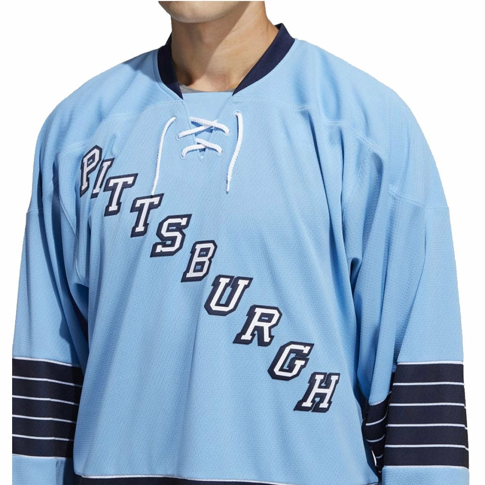 Jersey shop 40 Jersey shop -Jersey shop PITTSBURGH PENGUINS ADIDAS TEAM CLASSICS ADULT BABY BLUE HOCKEY JERSEY model chest