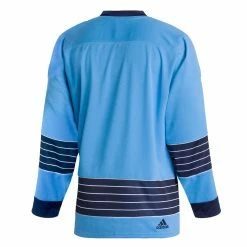 PITTSBURGH PENGUINS ADIDAS TEAM CLASSICS ADULT BABY BLUE HOCKEY JERSEY -Jersey shop PITTSBURGH PENGUINS ADIDAS TEAM CLASSICS ADULT BABY BLUE HOCKEY JERSEY side BACK