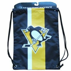 KDI PITTSBURGH PENGUINS DRAWSTRING LOGO BAG