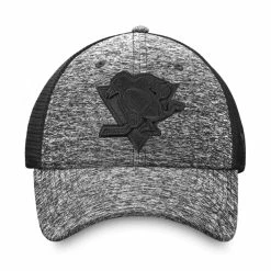 PITTSBURGH PENGUINS FANATICS MEN'S AUTHENTIC PRO BLACK ICE TRAVEL STRETCH MESH HAT -Jersey shop PITTSBURGH PENGUINS FANATICS MEN S AP BLACK ICE TRAVEL STRETCH MESH HAT FRONT