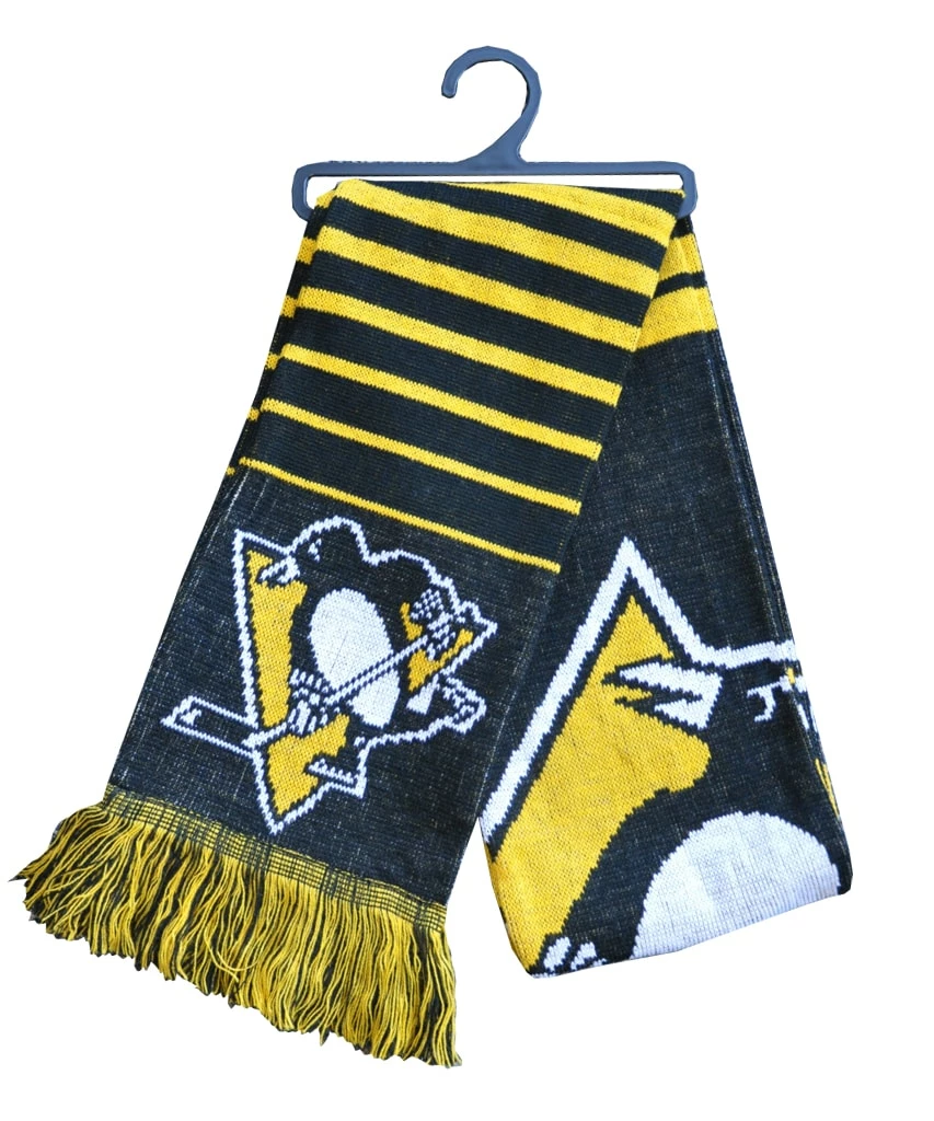 KDI PITTSBURGH PENGUINS BIG LOGO SCARF 3 KDI PITTSBURGH PENGUINS BIG LOGO SCARF