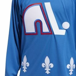 QUEBEC NORDIQUES ADIDAS TEAM CLASSICS ADULT BLUE HOCKEY JERSEY -Jersey shop QUEBEC NORDIQUES ADIDAS TEAM CLASSICS ADULT BLUE HOCKEY JERSEY MODEL CHEST