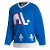 QUEBEC NORDIQUES ADIDAS TEAM CLASSICS ADULT BLUE HOCKEY JERSEY