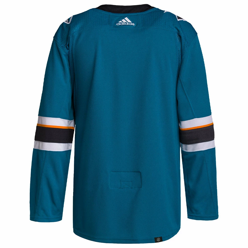 SAN JOSE SHARKS ADIDAS ADIZERO PRIMEGREEN AUTHENTIC TEAL HOME JERSEY 4 SAN JOSE SHARKS ADIDAS ADIZERO PRIMEGREEN AUTHENTIC TEAL HOME JERSEY - Image 2