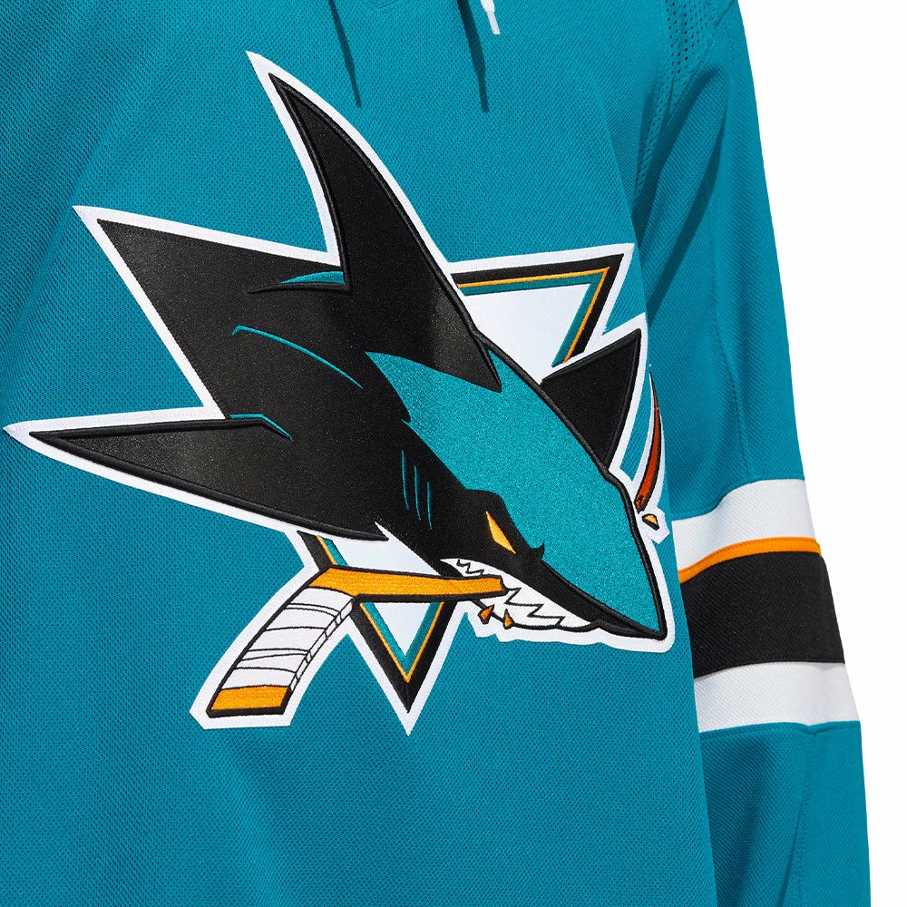 SAN JOSE SHARKS ADIDAS ADIZERO PRIMEGREEN AUTHENTIC TEAL HOME JERSEY 7 SAN JOSE SHARKS ADIDAS ADIZERO PRIMEGREEN AUTHENTIC TEAL HOME JERSEY - Image 5