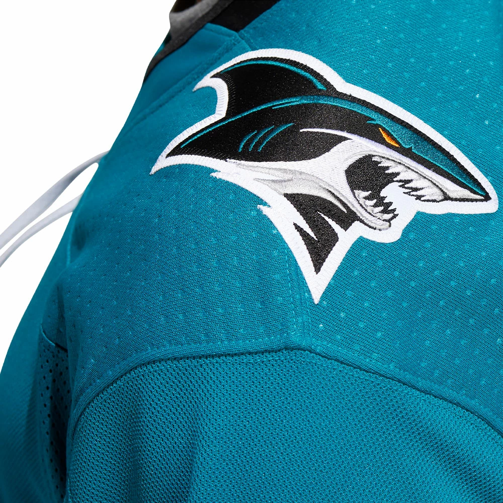SAN JOSE SHARKS ADIDAS ADIZERO PRIMEGREEN AUTHENTIC TEAL HOME JERSEY 8 SAN JOSE SHARKS ADIDAS ADIZERO PRIMEGREEN AUTHENTIC TEAL HOME JERSEY - Image 6
