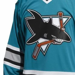SAN JOSE SHARKS ADIDAS TEAM CLASSICS ADULT TEAL HOCKEY JERSEY -Jersey shop SAN JOSE SHARKS ADIDAS TEAM CLASSICS ADULT TEAL HOCKEY JERSEY FRONT CHEST