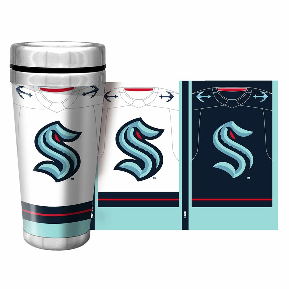 Mustang SEATTLE KRAKEN 16OZ JERSEY WRAP TRAVEL MUG 3 Mustang SEATTLE KRAKEN 16OZ JERSEY WRAP TRAVEL MUG