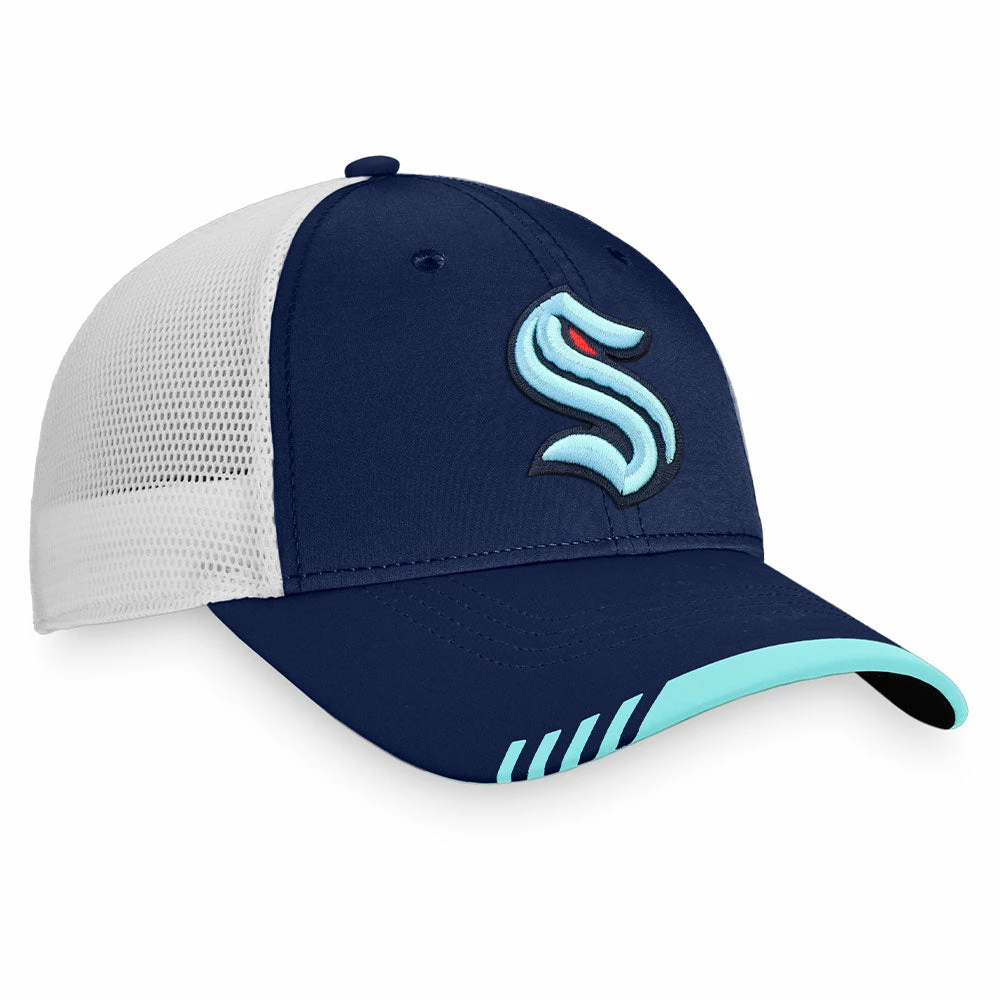 SEATTLE KRAKEN FANATICS MEN'S AUTHENTIC PRO LOCKER ROOM ALTERNATE LOGO ADJUSTABLE MESH HAT 5 SEATTLE KRAKEN FANATICS MEN'S AUTHENTIC PRO LOCKER ROOM ALTERNATE LOGO ADJUSTABLE MESH HAT - Image 3