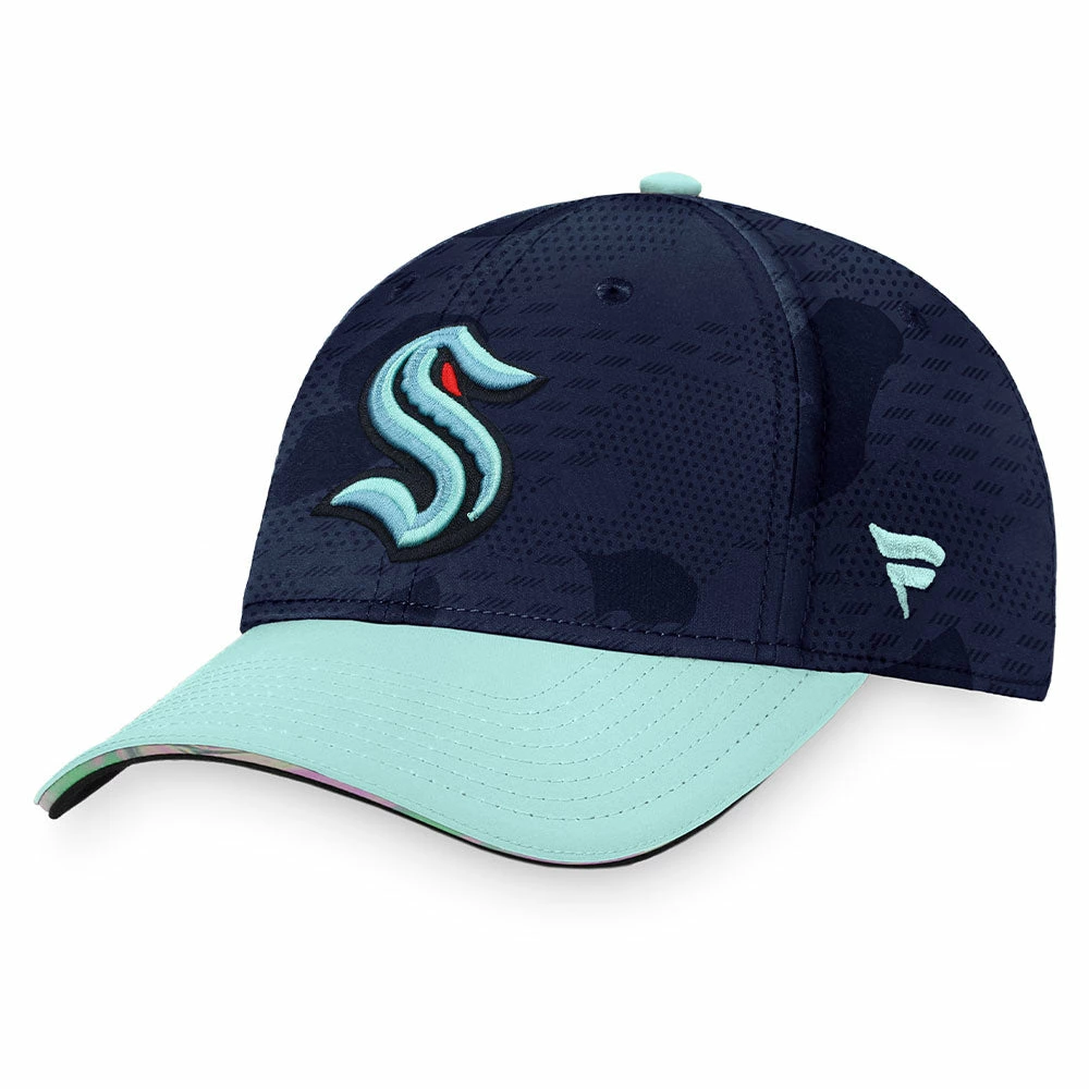 SEATTLE KRAKEN FANATICS MEN'S AUTHENTIC PRO LOCKER ROOM FLEX HAT 3 SEATTLE KRAKEN FANATICS MEN'S AUTHENTIC PRO LOCKER ROOM FLEX HAT