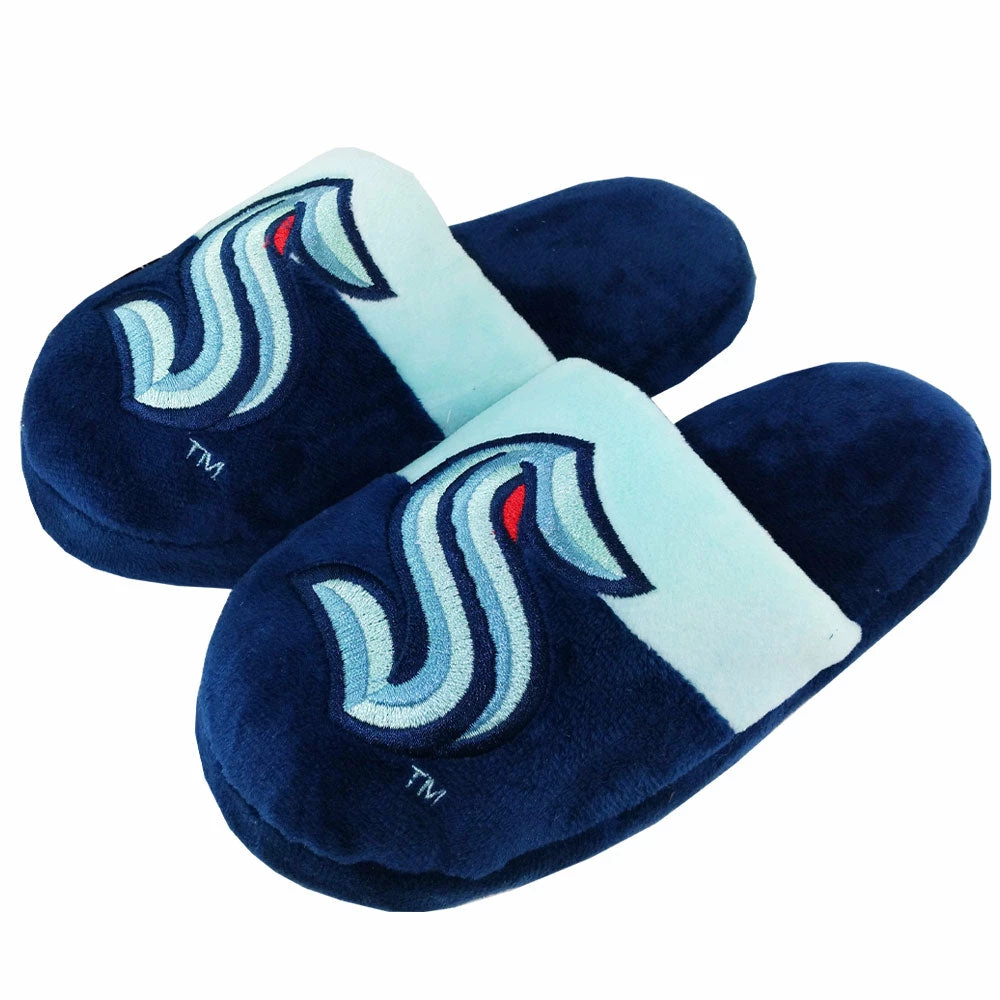 KDI SEATTLE KRAKEN KIDS BIG LOGO SLIPPERS 3 KDI SEATTLE KRAKEN KIDS BIG LOGO SLIPPERS