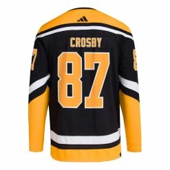 SIDNEY CROSBY PITTSBURGH PENGUINS ADIDAS ADIZERO PRIMEGREEN AUTHENTIC REVERSE RETRO 2.0 JERSEY