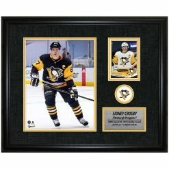 FRAMEWORTH SIDNEY CROSBY PITTSBURGH PENGUINS FRAMED PHOTOCARD PRINT