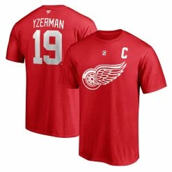 STEVE YZERMAN DETROIT RED WINGS FANATICS ADULT HERITAGE T SHIRT -Jersey shop STEVE YZERMAN DETROIT RED WINGS FANATICS MEN S HERITAGE T SHIRT PAIR